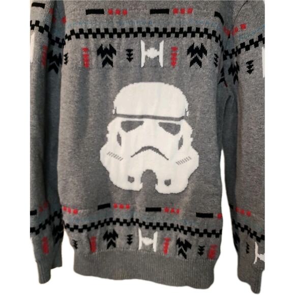 Star Wars Sweater Mens Medium Stormtrooper Pullover 100% Cotton - Picture 2 of 5